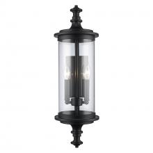 Trans Globe 51702 BK - 2LT EURO MDRN WALL LANTERN L